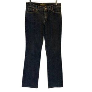 David Kahn | Women's Dark Blue Dark Wash Mid-Rise Boot Cut Denim Jeans Size 6